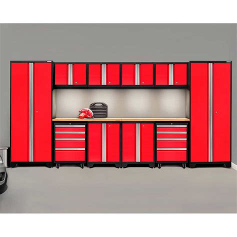 red steel garage cabinets|red garage cabinets and storage.